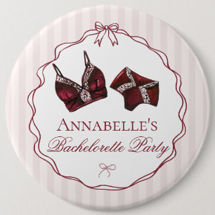 Burgundy Lingeri Dusch Ogift Festpresent Knapp