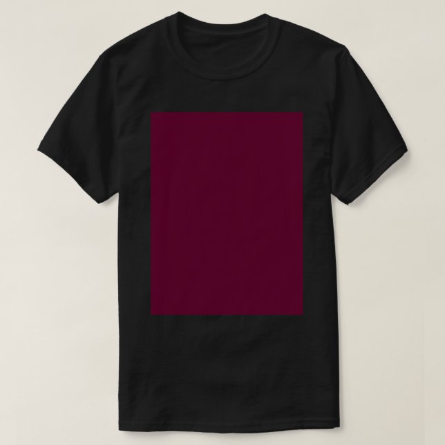BURGUNDY (måne)...Plain...Solid....Block.... T Shirt (Design framsida)