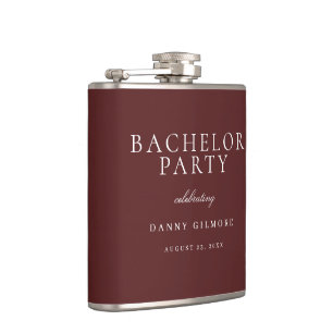 Burgundy Maroon Classic Manar Bachelor Party Gift Fickplunta