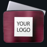 Burgundy Metallic - Anpassningsbar Logotyp Promoti Laptop Fodral<br><div class="desc">Modern Burgundy Faux-Elegant utan streck i Anpassningsbarna Logotyp Marknadsför bärbara datorer eller Sleeve Marknadsföringsreklam i Fodral. Den här affärsdatorn fodral för professionell i klass kan anpassas så att den omfattar logotypen för företag eller företag.</div>