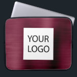 Burgundy Metallic - Anpassningsbar Logotyp Promoti Laptop Fodral<br><div class="desc">Modern Burgundy Faux-Elegant utan streck i Anpassningsbarna Logotyp Marknadsför bärbara datorer eller Sleeve Marknadsföringsreklam i Fodral. Den här affärsdatorn fodral för professionell i klass kan anpassas så att den omfattar logotypen för företag eller företag.</div>