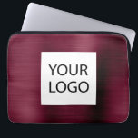 Burgundy Metallic - Anpassningsbar Logotyp Promoti Laptop Fodral<br><div class="desc">Modern Burgundy Faux-Elegant utan streck i Anpassningsbarna Logotyp Marknadsför bärbara datorer eller Sleeve Marknadsföringsreklam i Fodral. Den här affärsdatorn fodral för professionell i klass kan anpassas så att den omfattar logotypen för företag eller företag.</div>