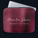 Burgundy Metallic - Monogram Business Professionel Laptop Fodral<br><div class="desc">Modern Burgundy Faux-reklamannonsering i Fodral,  Monogram för befordrande bärbara Eleganter eller Sleeve Promotional (promo). Den här affärsdatorn för professionell i klass fodral kan anpassas så att den omfattar ditt monogrammade yrke eller befattning för namn och jobb.</div>