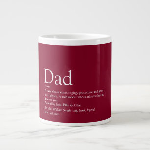 Burgundy Modern Kul Pappa Pappa Definition Jumbo Mugg