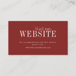 Burgundy modern typography-webbplats Infoga kort