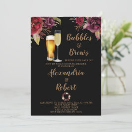 Burgundy | Möhippan Bubbles & Brews Par Inbjudningar