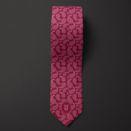 Burgundy Monokrome Monogram Paisley Slips