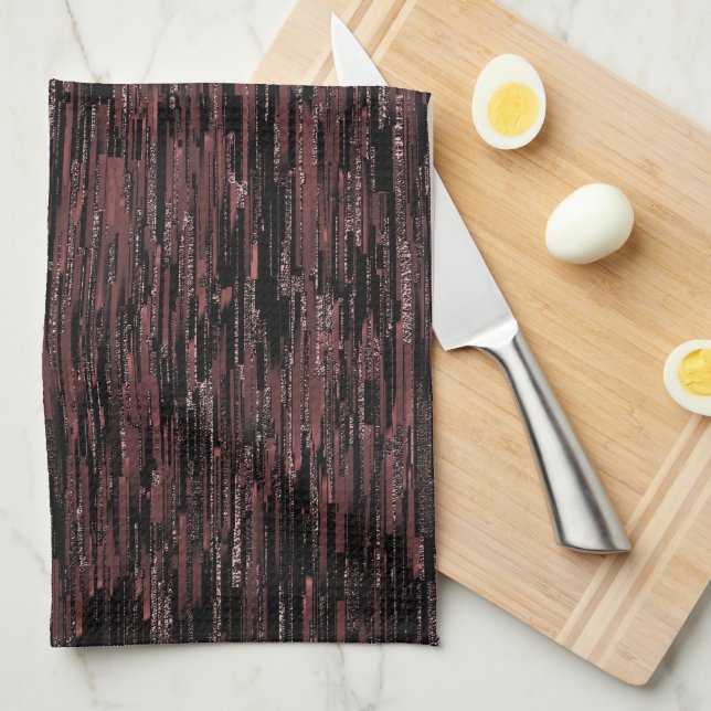 Burgundy mosaic stil med grov bakgrund kökshandduk (Vikt i Fjärdedel)