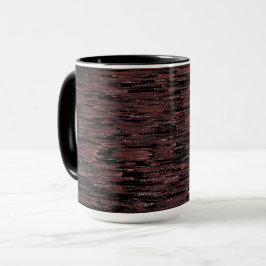 Burgundy mosaic stil med grov bakgrund mugg