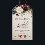 Burgundy Navy Blommigt Rustic Boho Möhippa Presentetikett<br><div class="desc">Möhippan för den rosan Rustic land- för vattenfärgsburgundisk röd marin blommigt tack vare presentmallen för märkre med grönt botaniskt löv och eukalyptus löv i träbakgrund. Den här vackra och enkla designen kan lätt matcha dina färg, stilar och teman i bröllop och det är en perfekt att välja mellan midsommar- eller...</div>