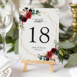 Burgundy Navy Blue Blommigt Guld Geometric Bröllop Bordsnummer<br><div class="desc">Burgundy Red Navy Blue Blommigt Guld Geometric Ram Bröllop Bordsnummer Card. (1) Anpassa mallen en efter en (t.ex. från nummer 1 till xx) och lägg till varje nummerkort separat i kundvagnen. (2) Om du vill göra ytterligare anpassningar klickar du på länken "anpassa ytterligare" och användor verktyg som är utformat för...</div>