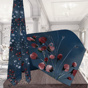 Burgundy Navy Greenery Elegant bröllop Slips