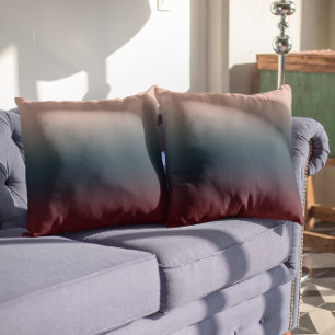 Burgundy Navy  Ombre Kudde