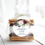 Burgundy Navy S'More Kärlek - Favor Stickers Runt Klistermärke<br><div class="desc">Använda det här vackra är fler kärlek-klistermärken på de mest gynnsamma! Lätt att redigera namn och händelsen. Underbar för babyduschar,  möhippor och bröllop! Se hela Burgundy Navy-samlingen för mer matchande objekt!</div>