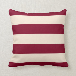 Burgundy och Antique White Rand Kudde
