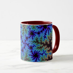 Burgundy och Blue Speckle Mugg
