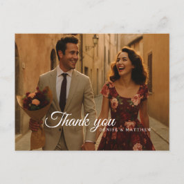 Burgundy och Blush Tack så mycket Vykort