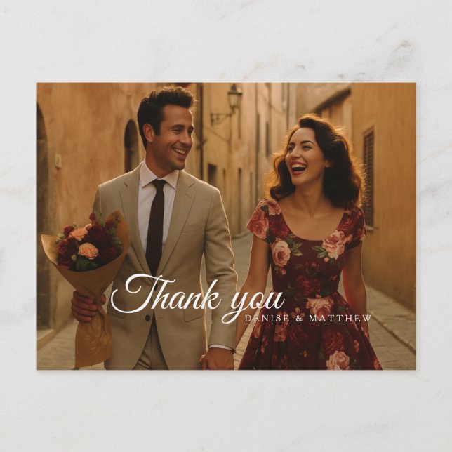 Burgundy och Blush Tack så mycket Vykort (Framsida)