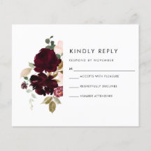 Burgundy och Cream OSA kort