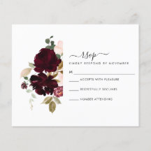 Burgundy och Cream OSA kort