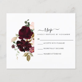 Burgundy och Cream OSA kort