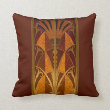 Burgundy och Guld Art Deco