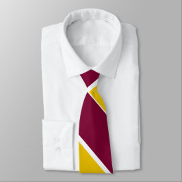 Burgundy och guld- bred universitetenrand slips