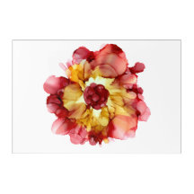 Burgundy och guld camellia—anpassade—