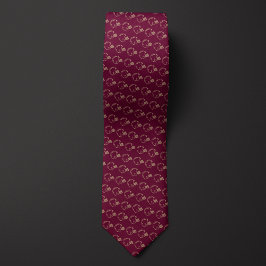 Burgundy och Guld Football Helmet Slips