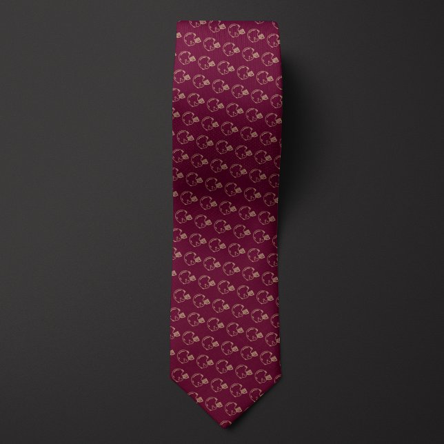 Burgundy och Guld Football Helmet Slips (Skapare uppladdad)