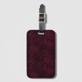 Burgundy och Guld Leopard Series Design 3 Bagagebricka