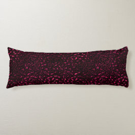 Burgundy och Guld Leopard Series Design 3 Kroppskudde