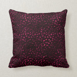 Burgundy och Guld Leopard Series Design 3 Kudde