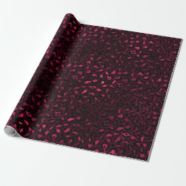 Burgundy och Guld Leopard Series Design 3 Presentpapper