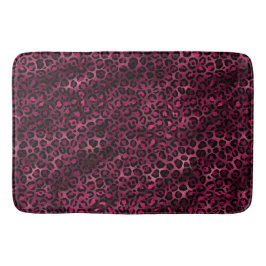 Burgundy och Guld Leopard Series Design 9 Badrumsmatta
