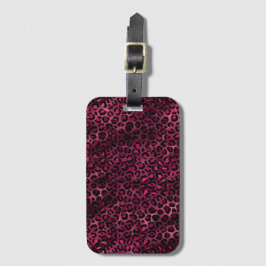 Burgundy och Guld Leopard Series Design 9 Bagagebricka