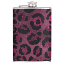 Burgundy och Guld Leopard Series Design 9 Fickplunta