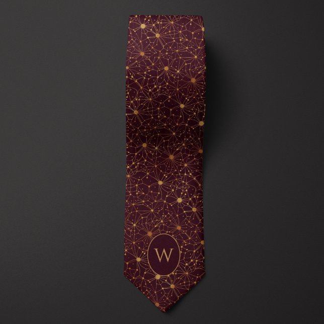 Burgundy och Guld Neuron Network Slips (Skapare uppladdad)