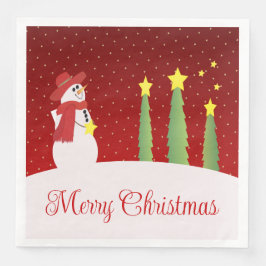 Burgundy och Guld Pappersservett