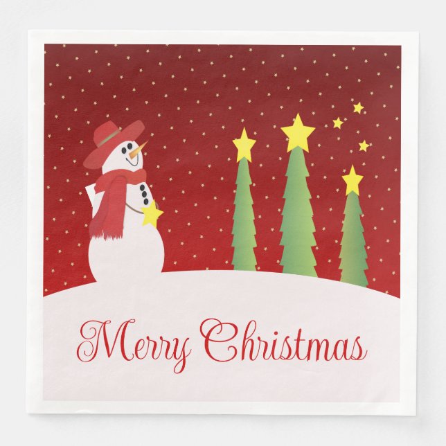 Burgundy och Guld Pappersservett (Framsida)