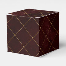 Burgundy och Guld Vintage Luxury Lattice
