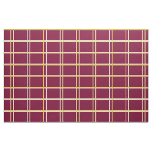 Burgundy och guldfönsterrutakontroll tyg