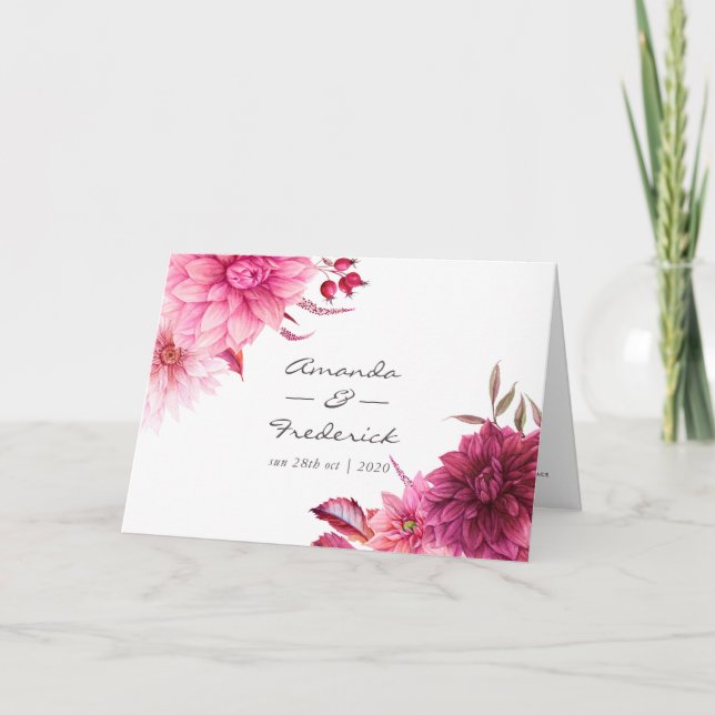 Burgundy och  höstblomma program (Framsida)