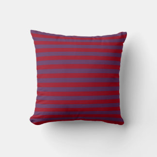 Burgundy och Lila Rand Kudde