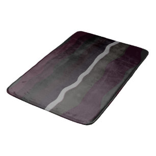 Burgundy och Olive Wavey Rand Badrumsmatta