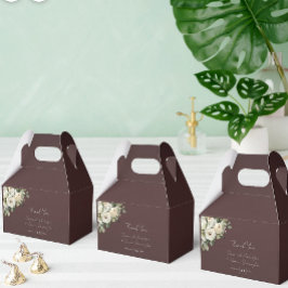 Burgundy och Romantiska Ro bröllopsförmånslådan Presentaskar