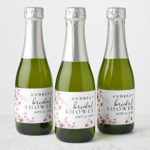 Burgundy och Rosa Akvarell Blommig Bröllopsdusch 
