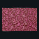 Burgundy och Rosa Blommigt Tropical Löv Mönster Kökshandduk<br><div class="desc">Roligt Burgundy och Rosa Blommigt Tropical Simple och Elegant Löv Mönster. Det här moderna mönster gör en söt utskrift för vår natur älskare.</div>