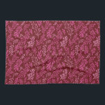 Burgundy och Rosa Blommigt Tropical Löv Mönster Kökshandduk<br><div class="desc">Roligt Burgundy och Rosa Blommigt Tropical Simple och Elegant Löv Mönster. Det här moderna mönster gör en söt utskrift för vår natur älskare.</div>