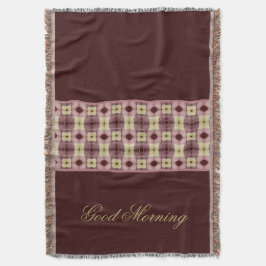 Burgundy och Rosa Filt